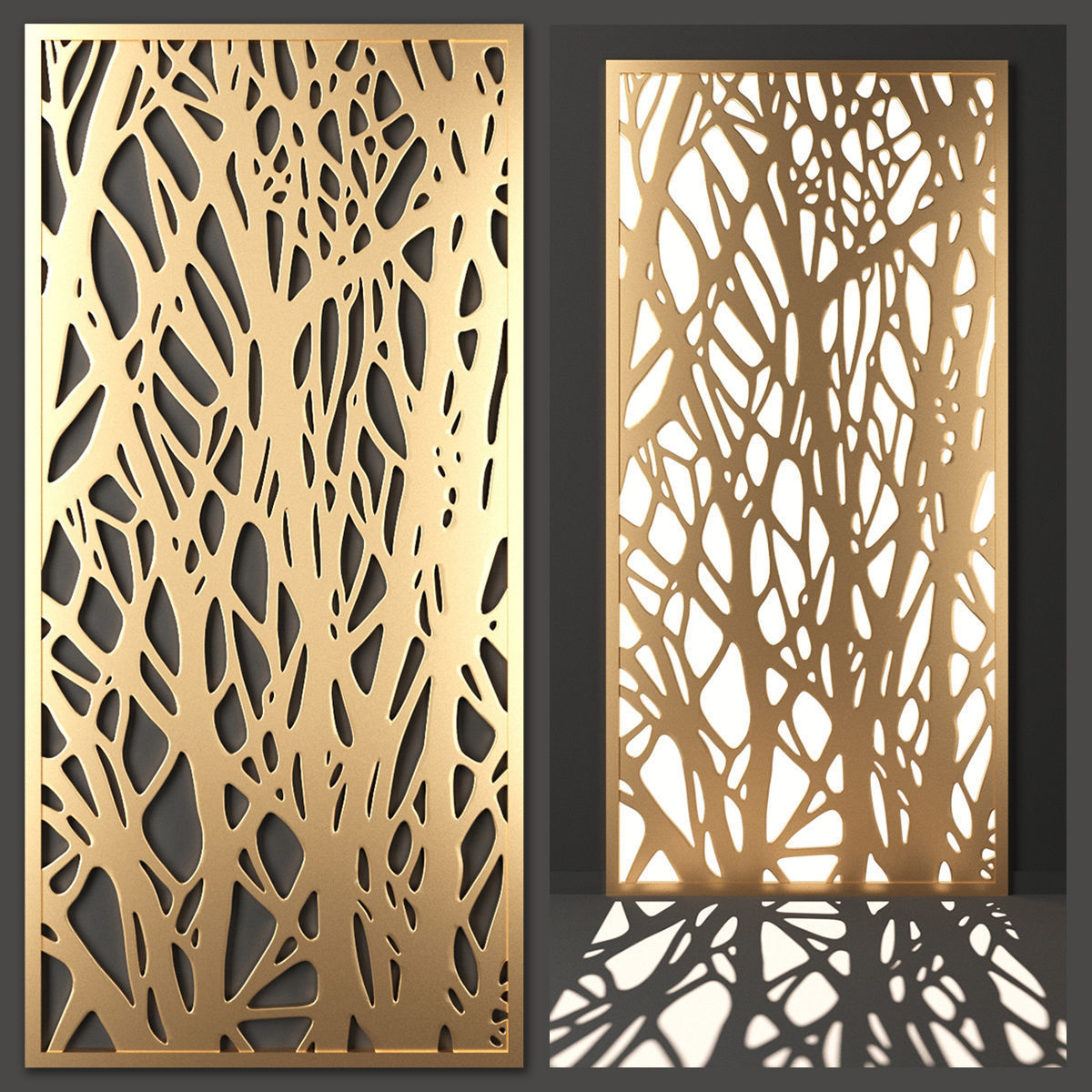 Decorative panel set 40 3D model_5