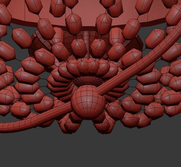 Paris Flea Market Large 8 Light Chandelier 3D model_6