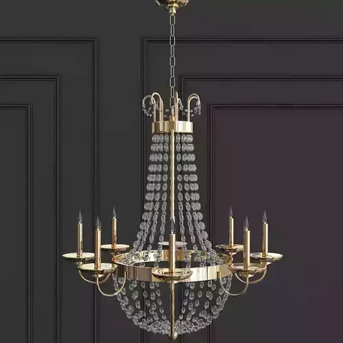 Paris Flea Market Large 8 Light Chandelier