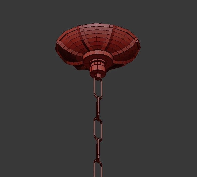 Paris Flea Market Large 8 Light Chandelier 3D model_7