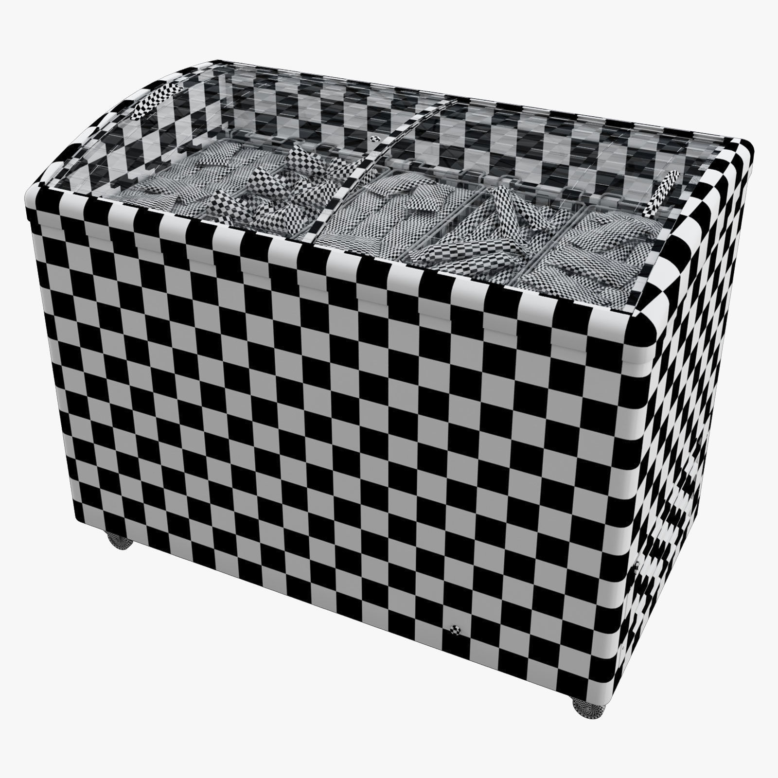 Ice Cream Display Freezer 3D model_13