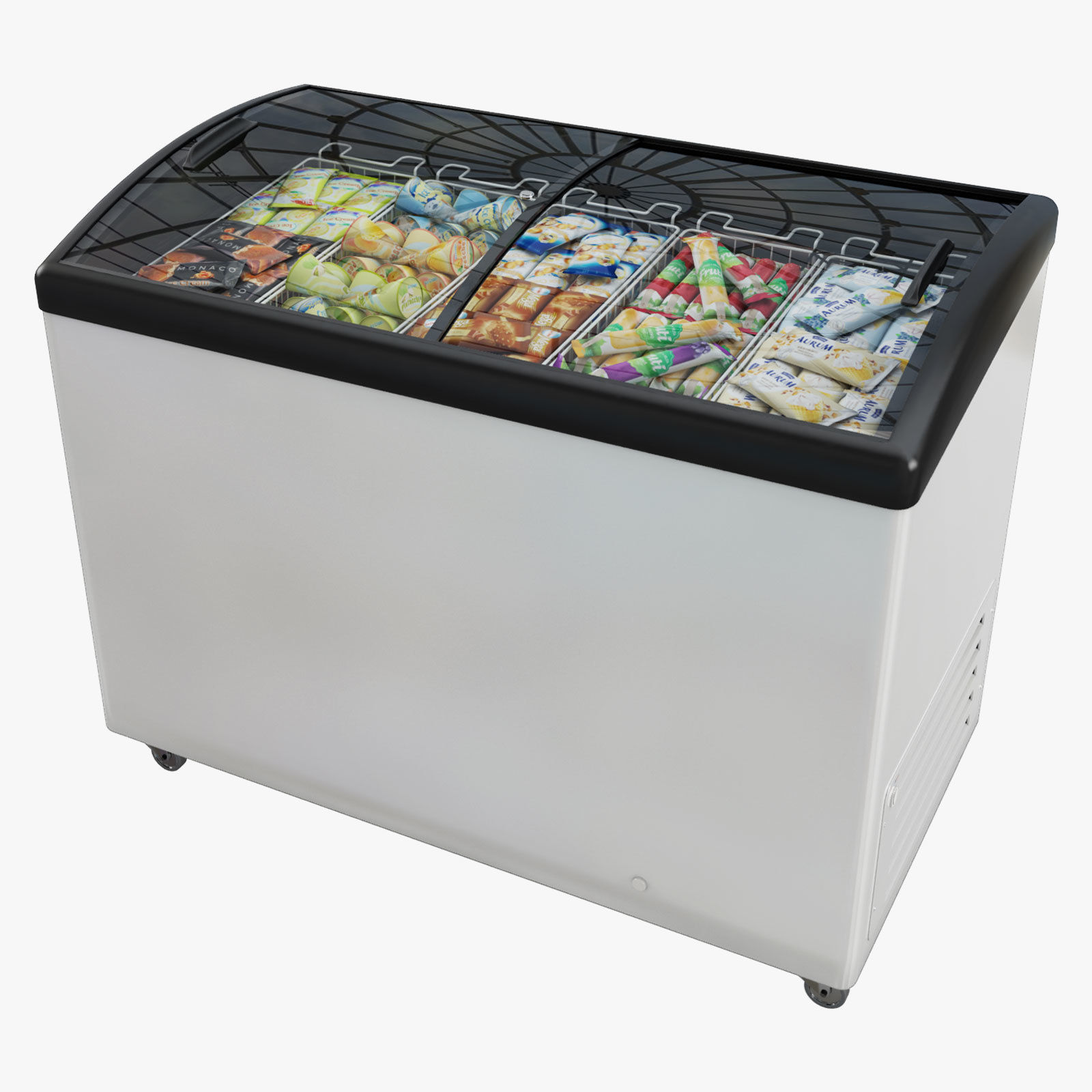 Ice Cream Display Freezer 3D model_3