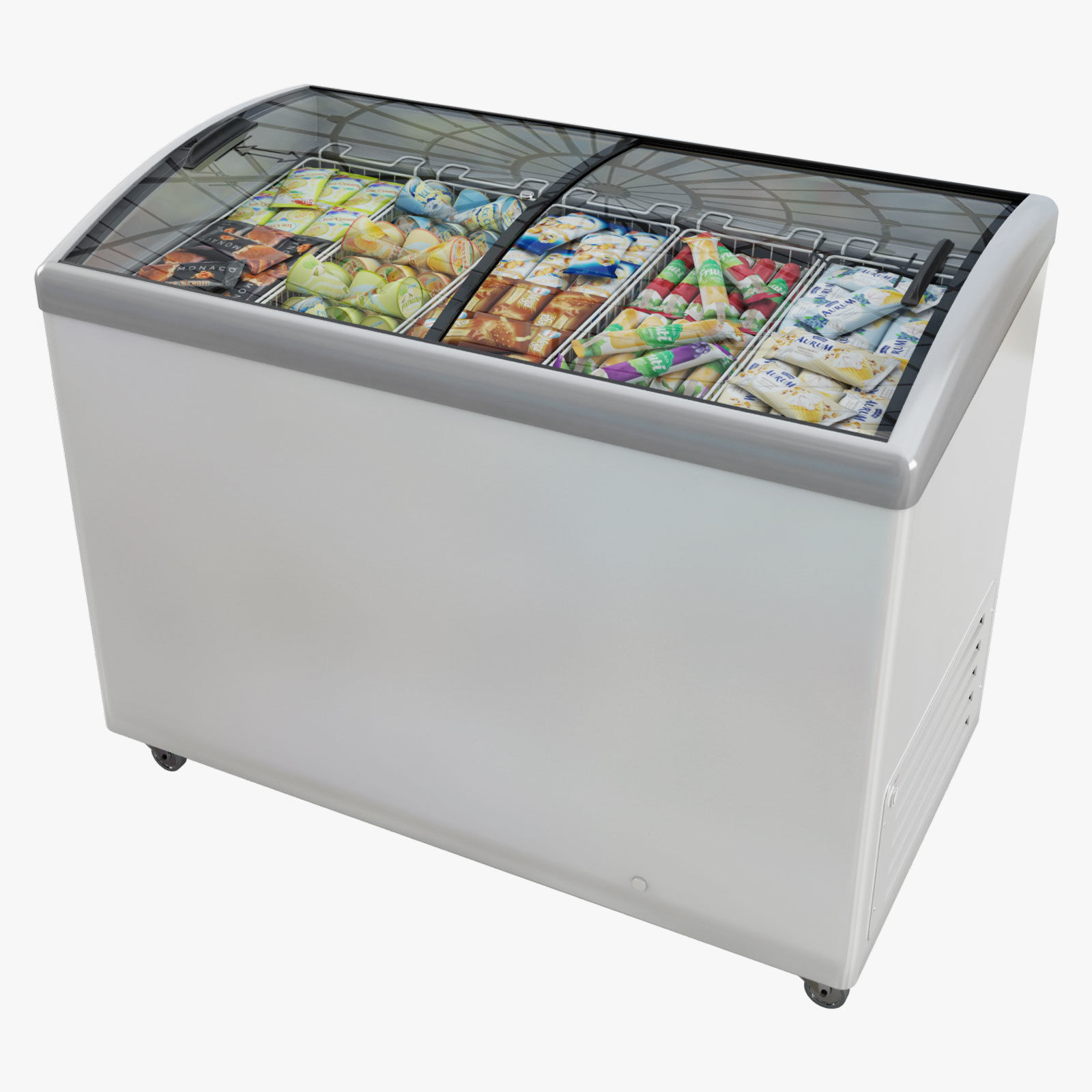 Ice Cream Display Freezer 3D model_5