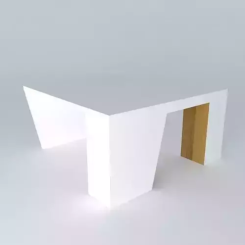 architect set desk with light