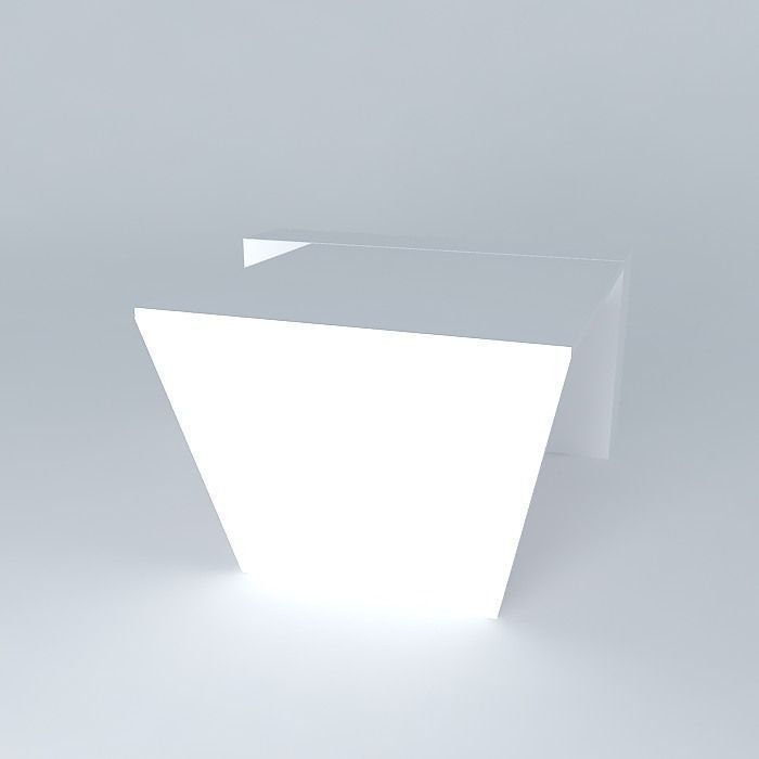 architect set desk with light Free 3D model_1