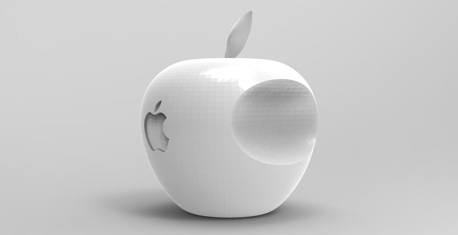 Logo - apple 3D print model_1