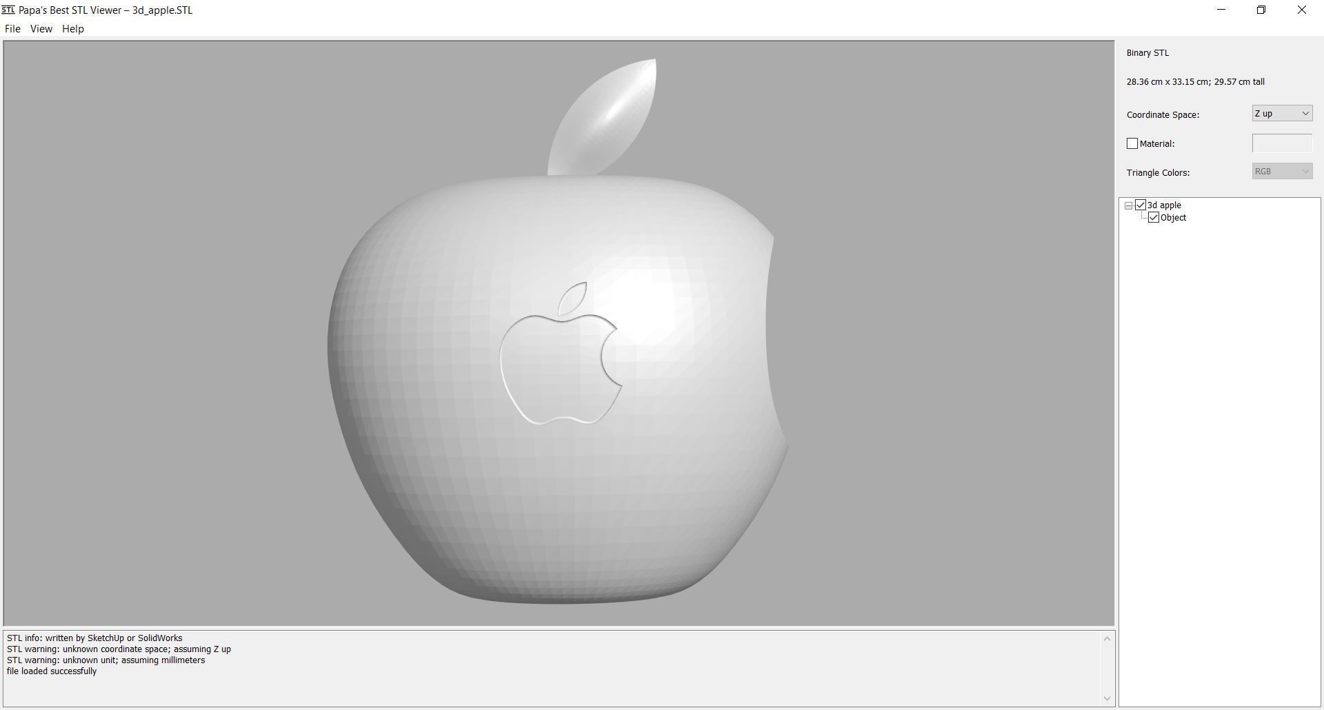 Logo - apple 3D print model_2