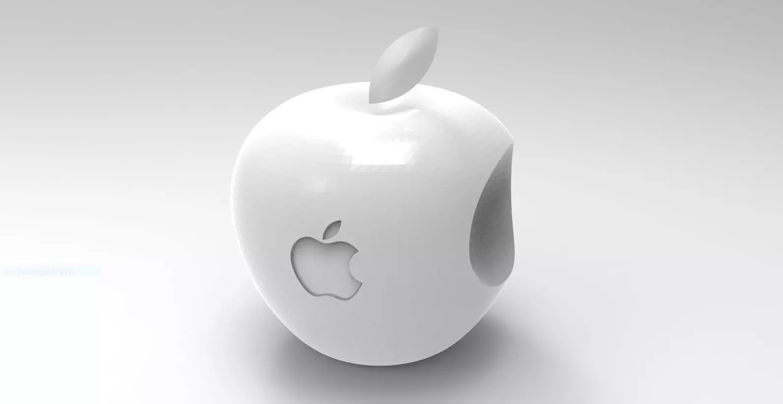 Logo - apple 3D print model_0