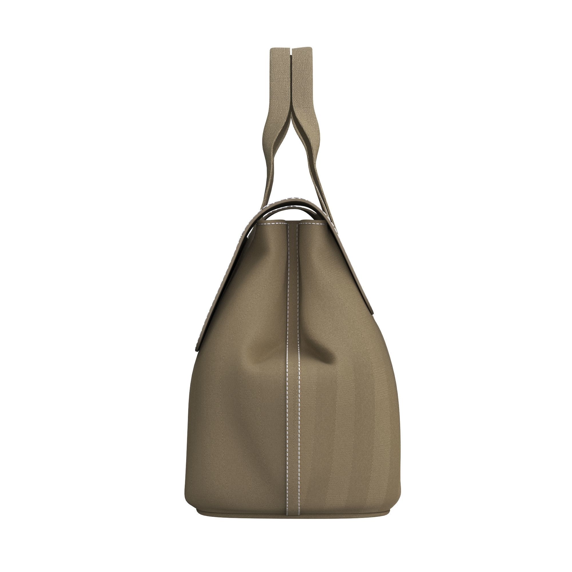 bag-hermes tote bag 3D model_1