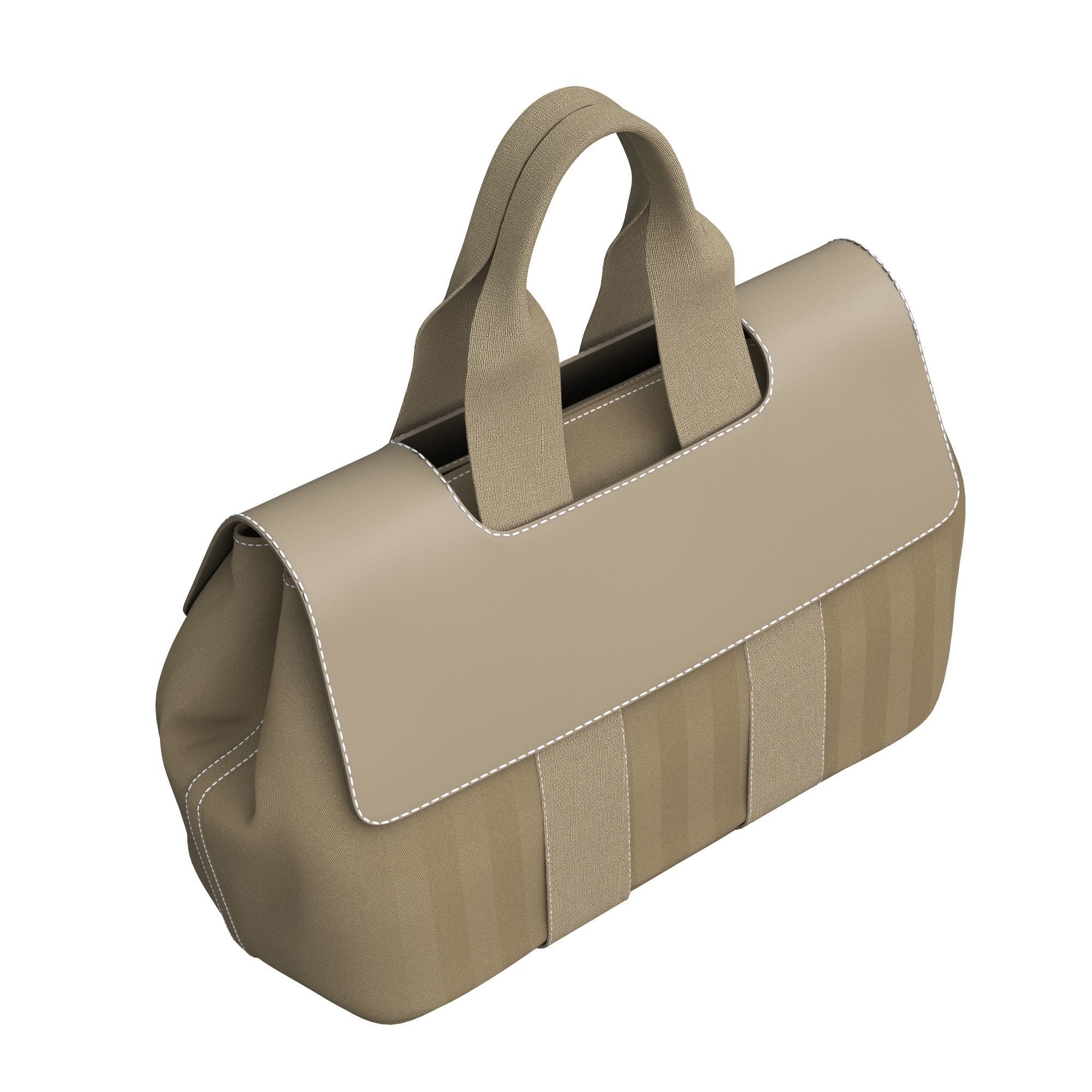 bag-hermes tote bag 3D model_3