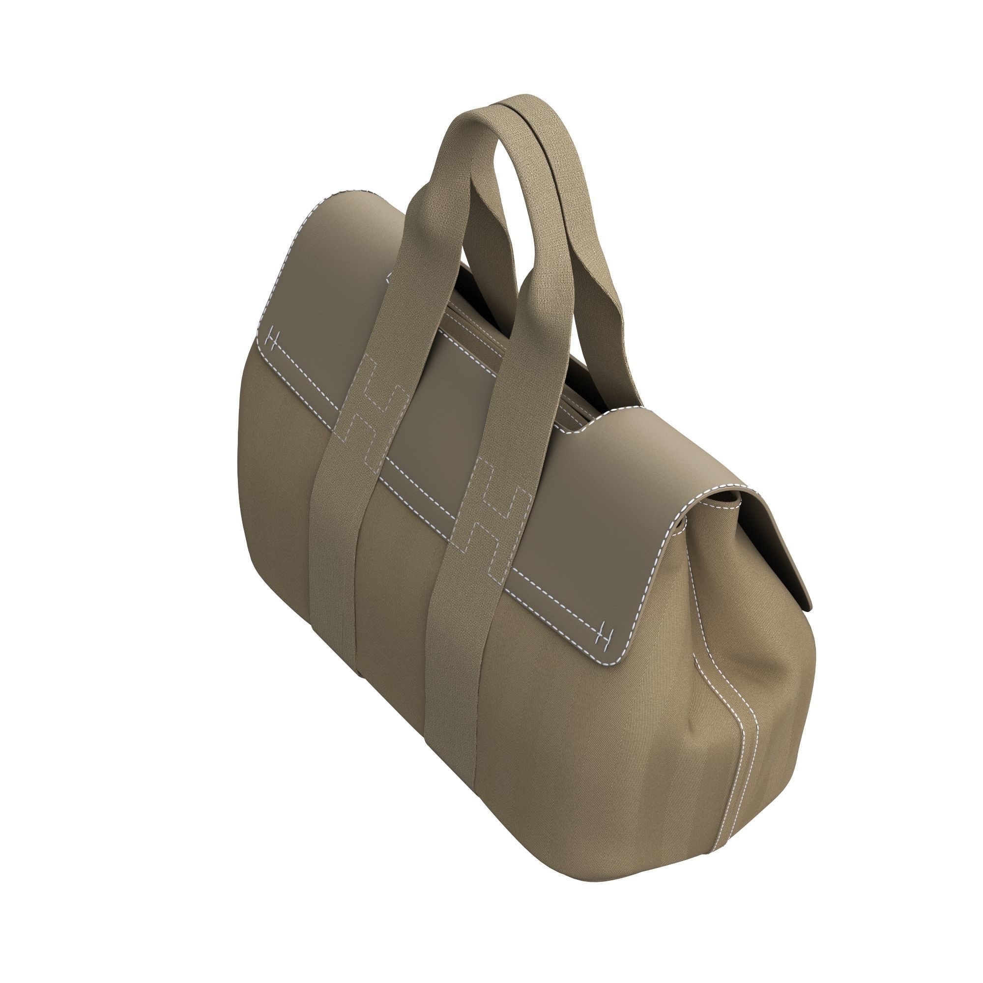 bag-hermes tote bag 3D model_10