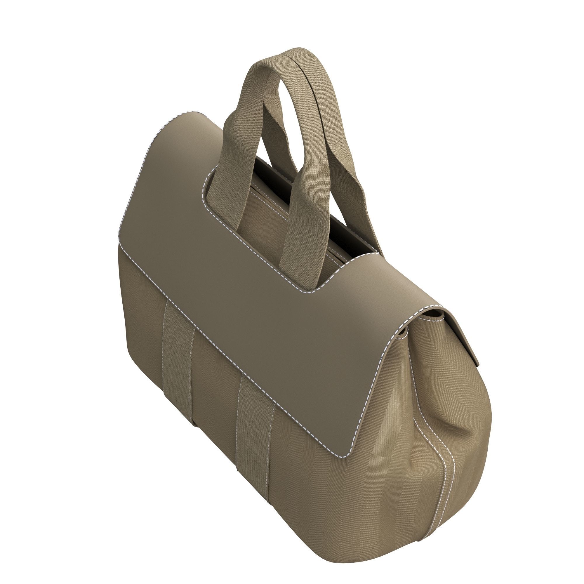 bag-hermes tote bag 3D model_6
