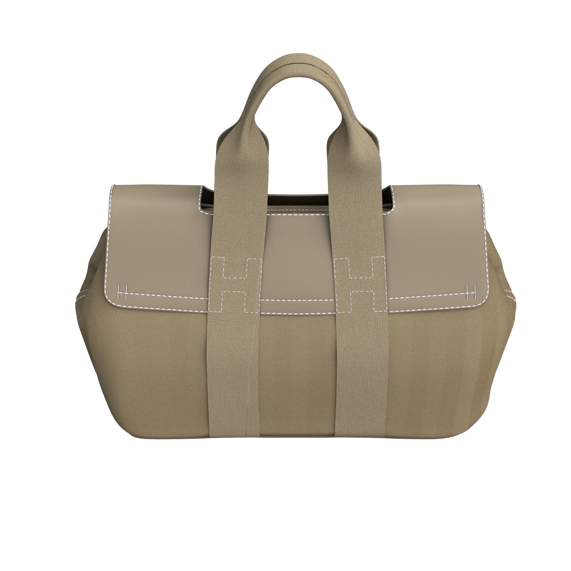 bag-hermes tote bag 3D model_9