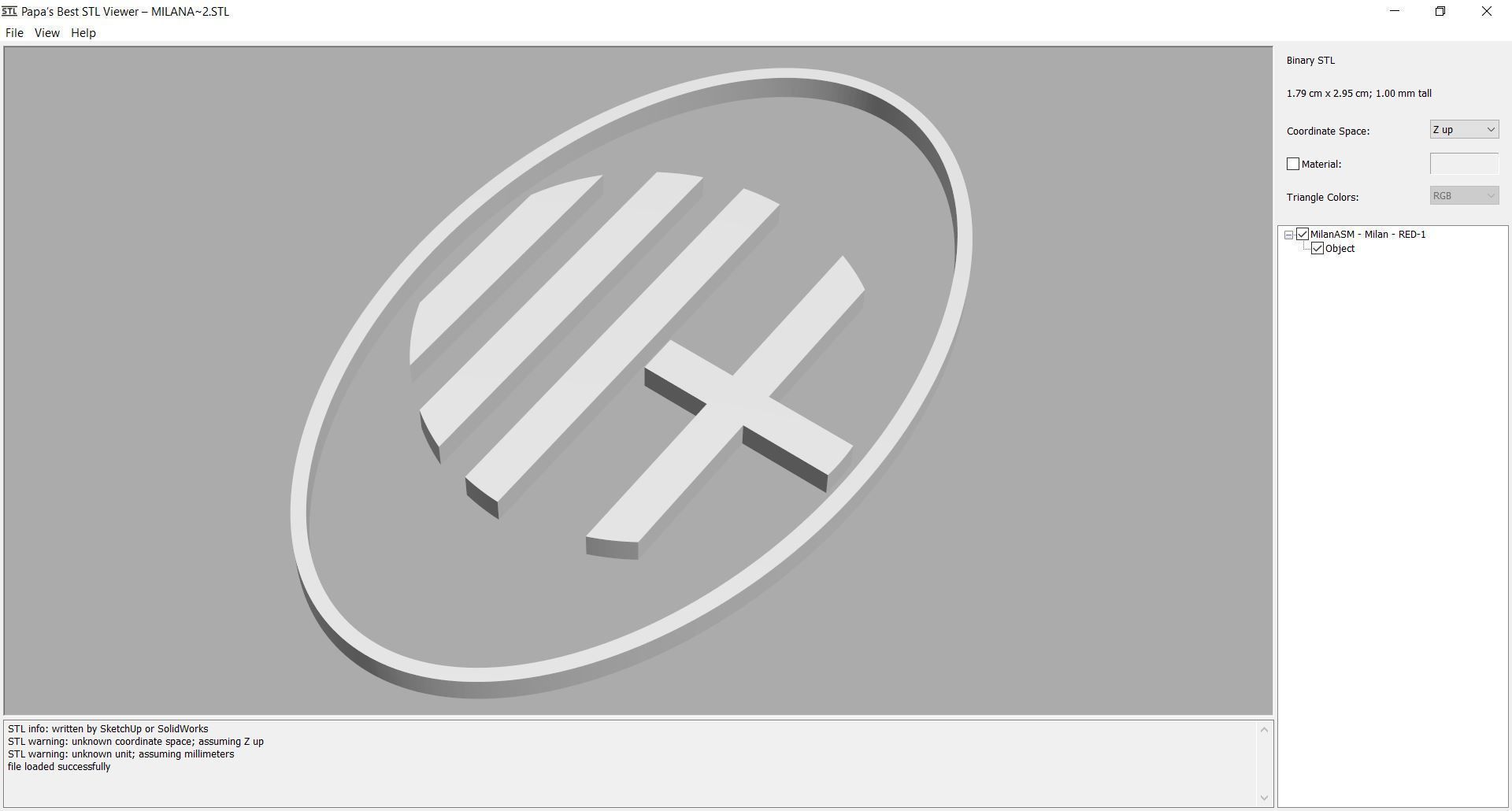 Logo - ac-milan 3D print model_4