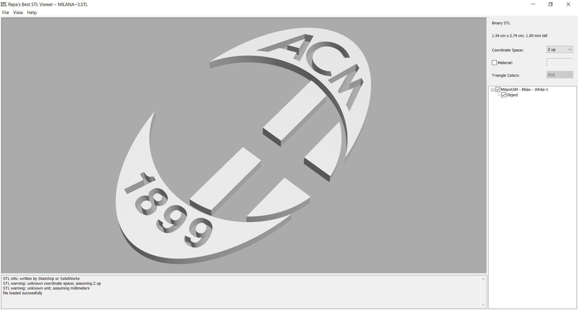 Logo - ac-milan 3D print model_5