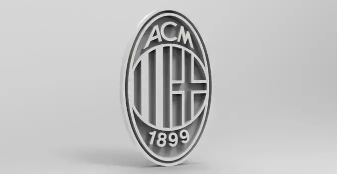 Logo - ac-milan 3D print model