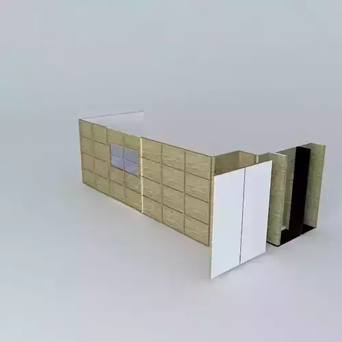 Studio set wooden wall