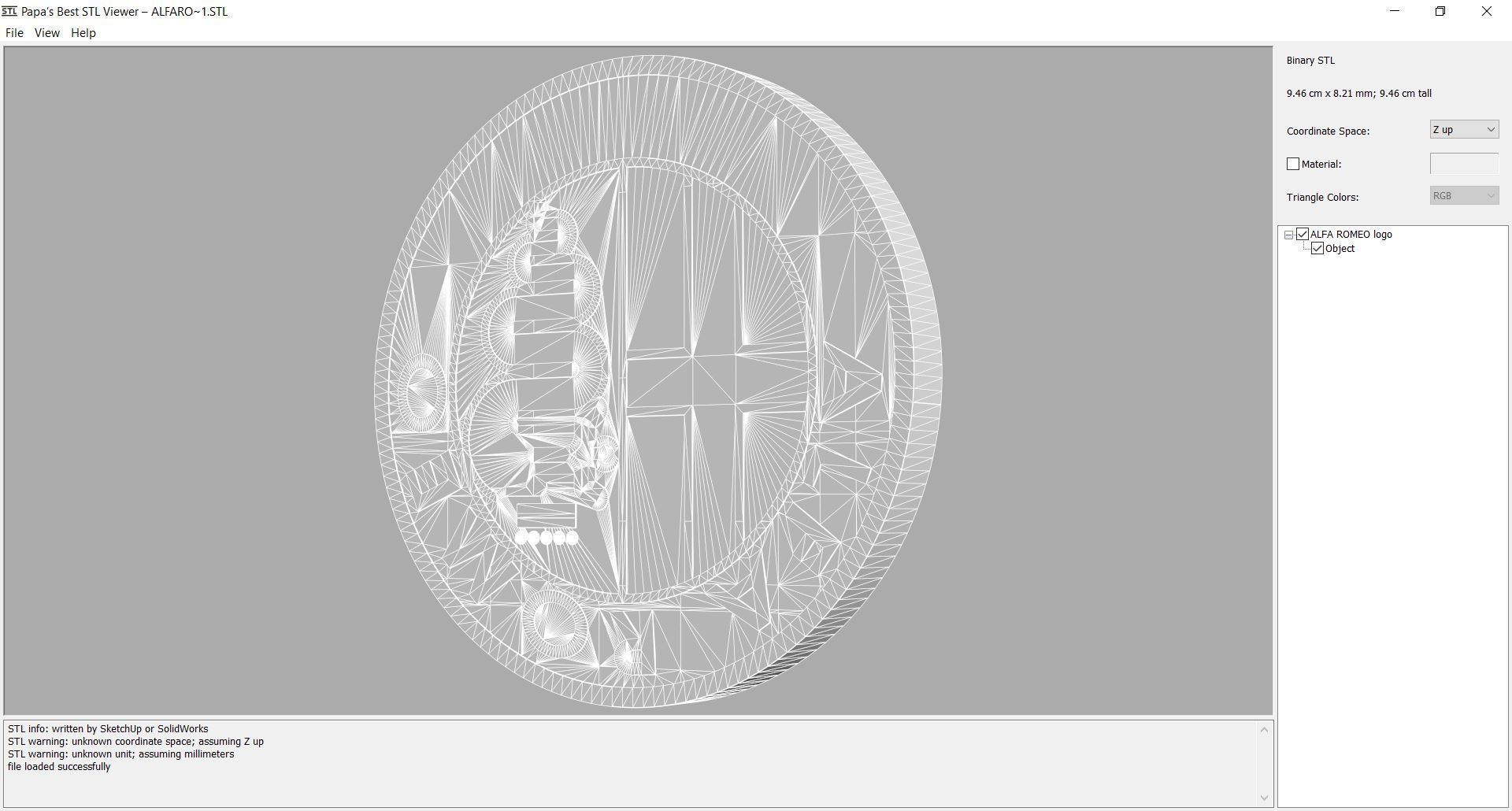 Logo - alfa-romeo 3D print model_3