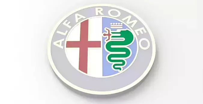 Logo - alfa-romeo 3D print model