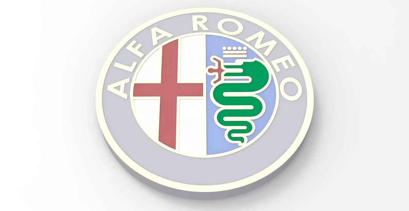 Logo - alfa-romeo 3D print model_0