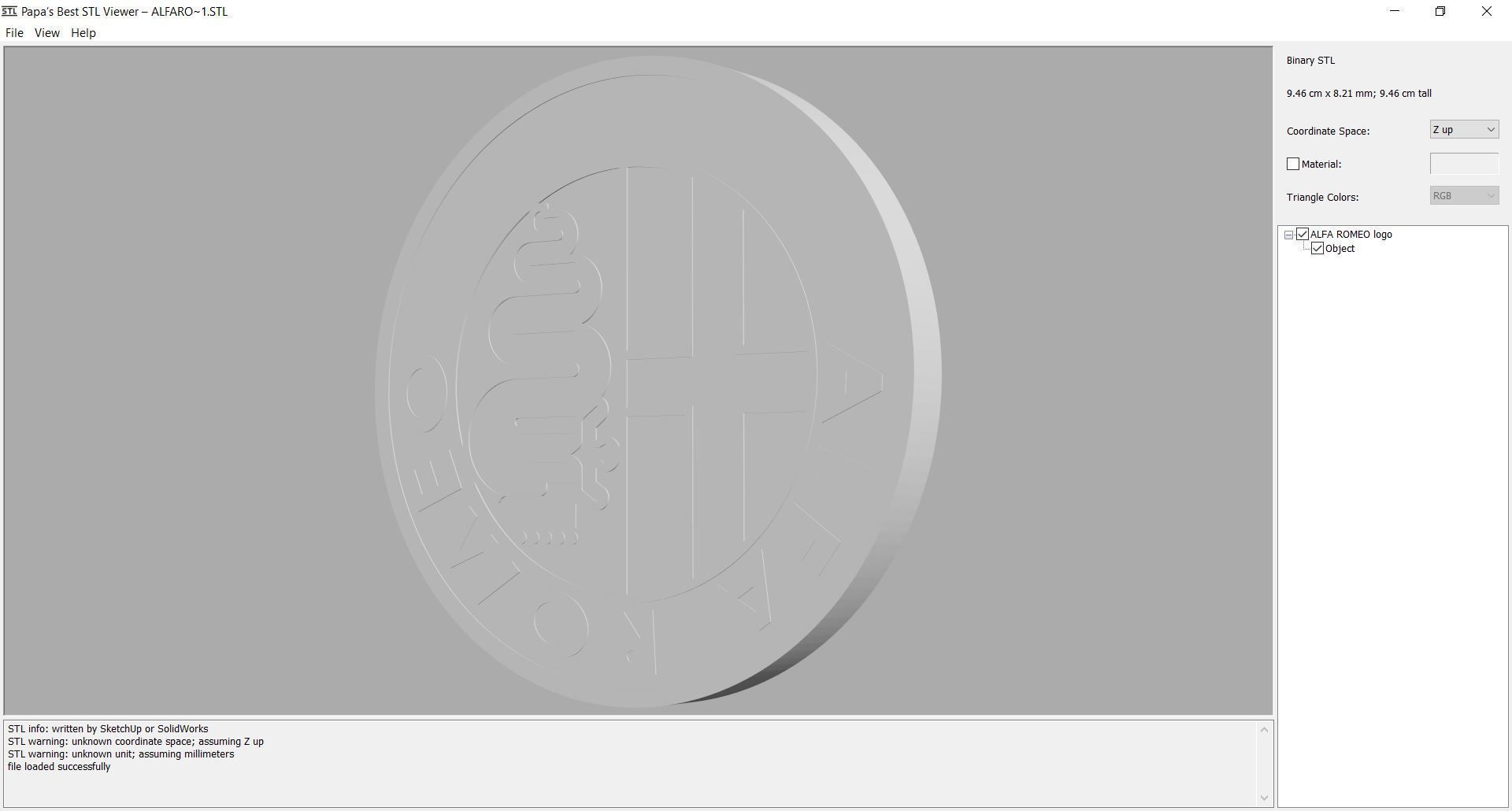 Logo - alfa-romeo 3D print model_2