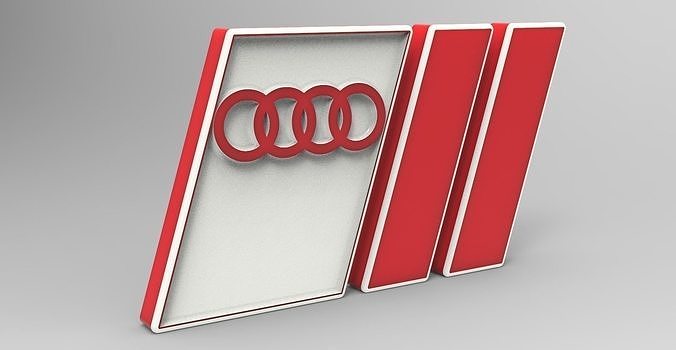Logo - audi 3D print model