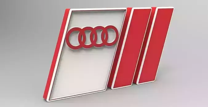 Logo - audi 3D print model