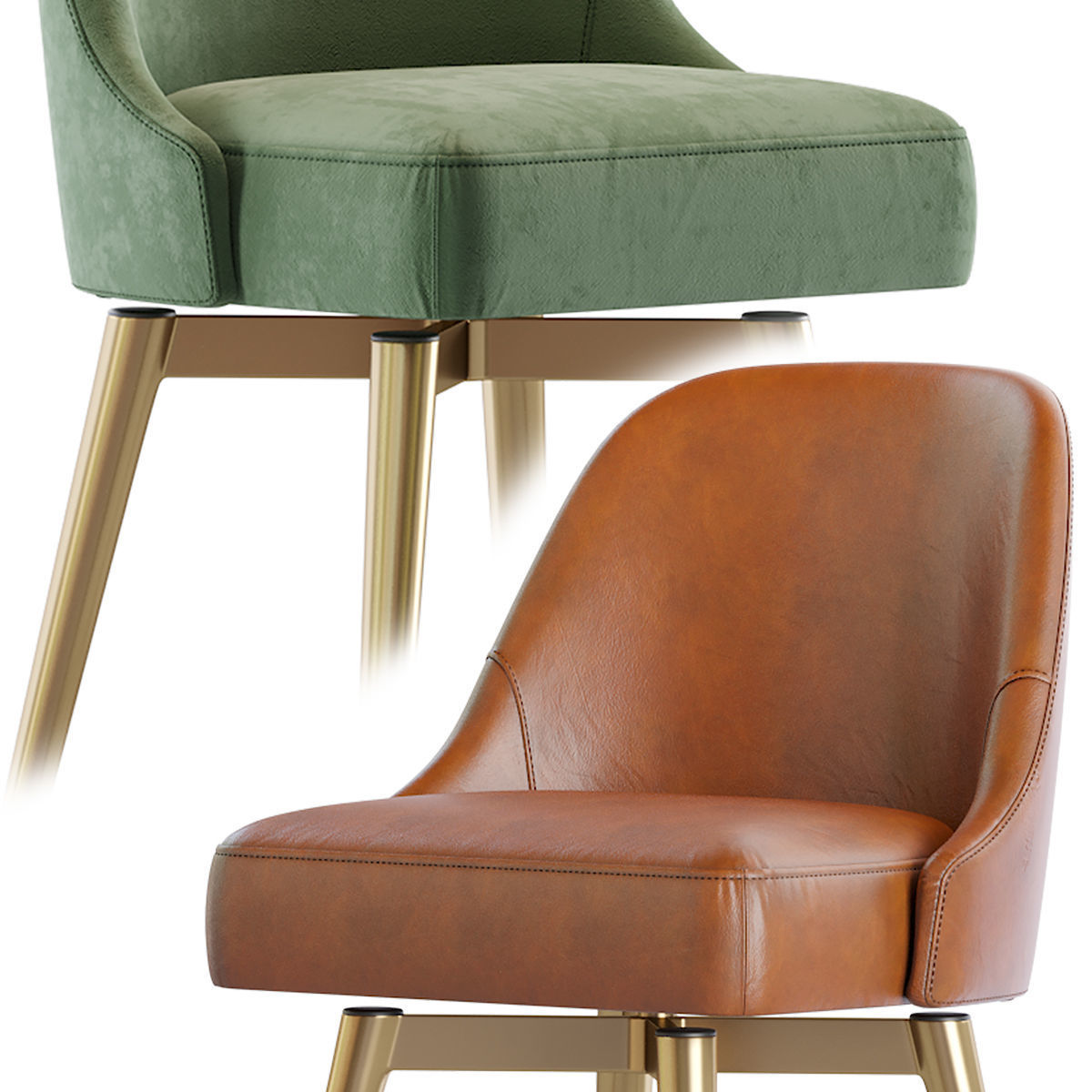 West Elm-Counter Stool 3D model_1