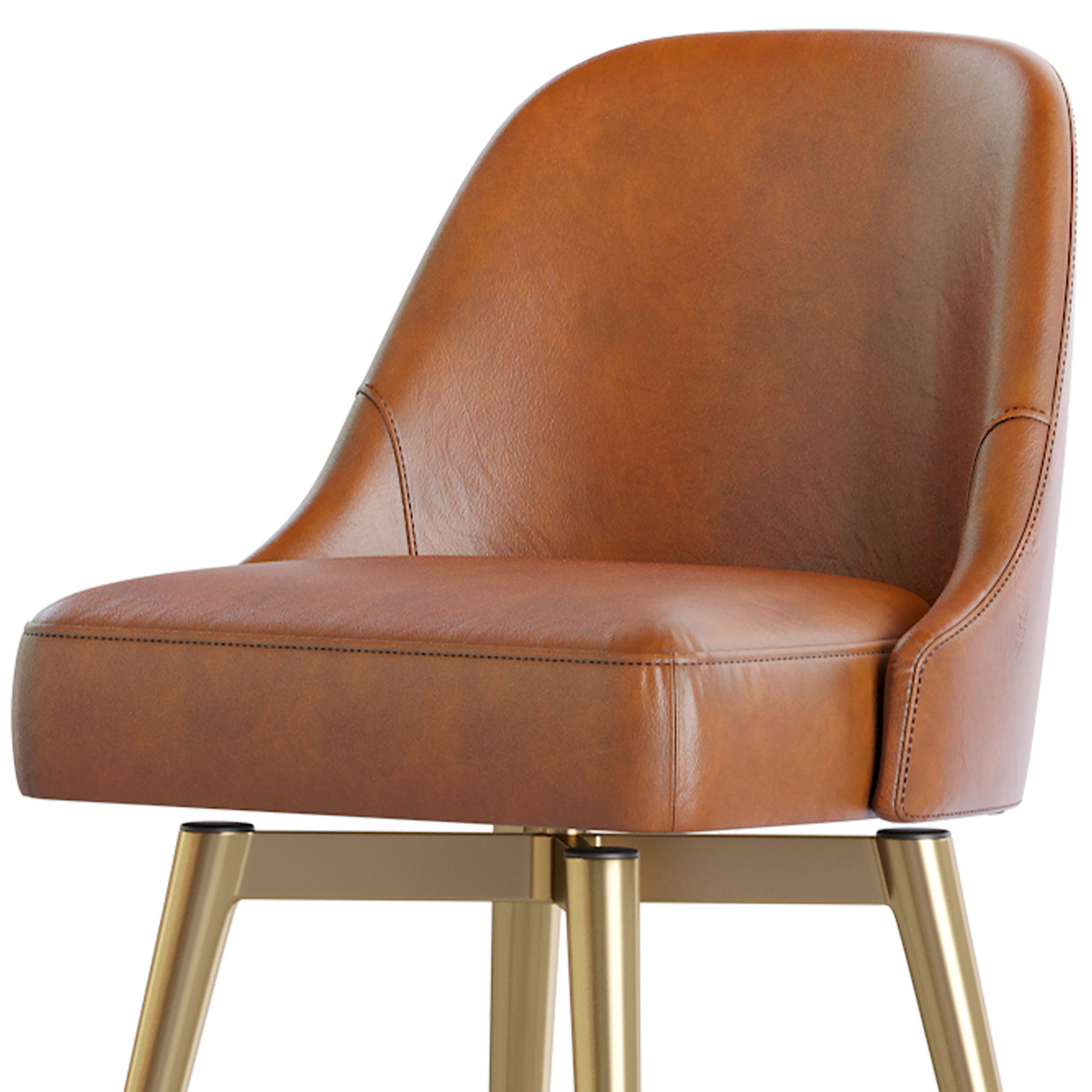 West Elm-Counter Stool 3D model_4