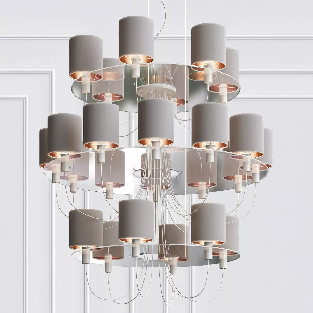 Light4 Silhouette Chandelier 3D model