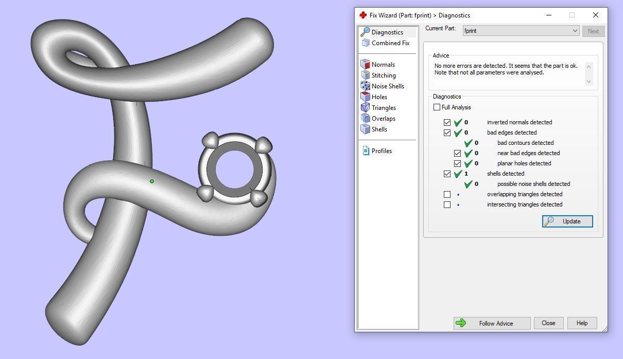 Pendant F diamond gold 3D print model_5