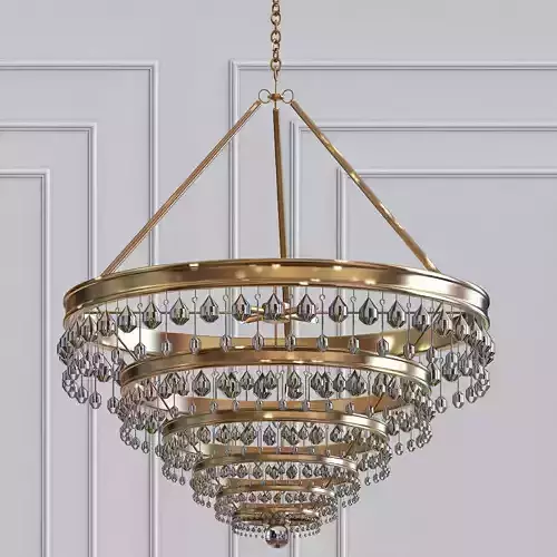 Calypso 8 Light Crystal Teardrop Chandelier