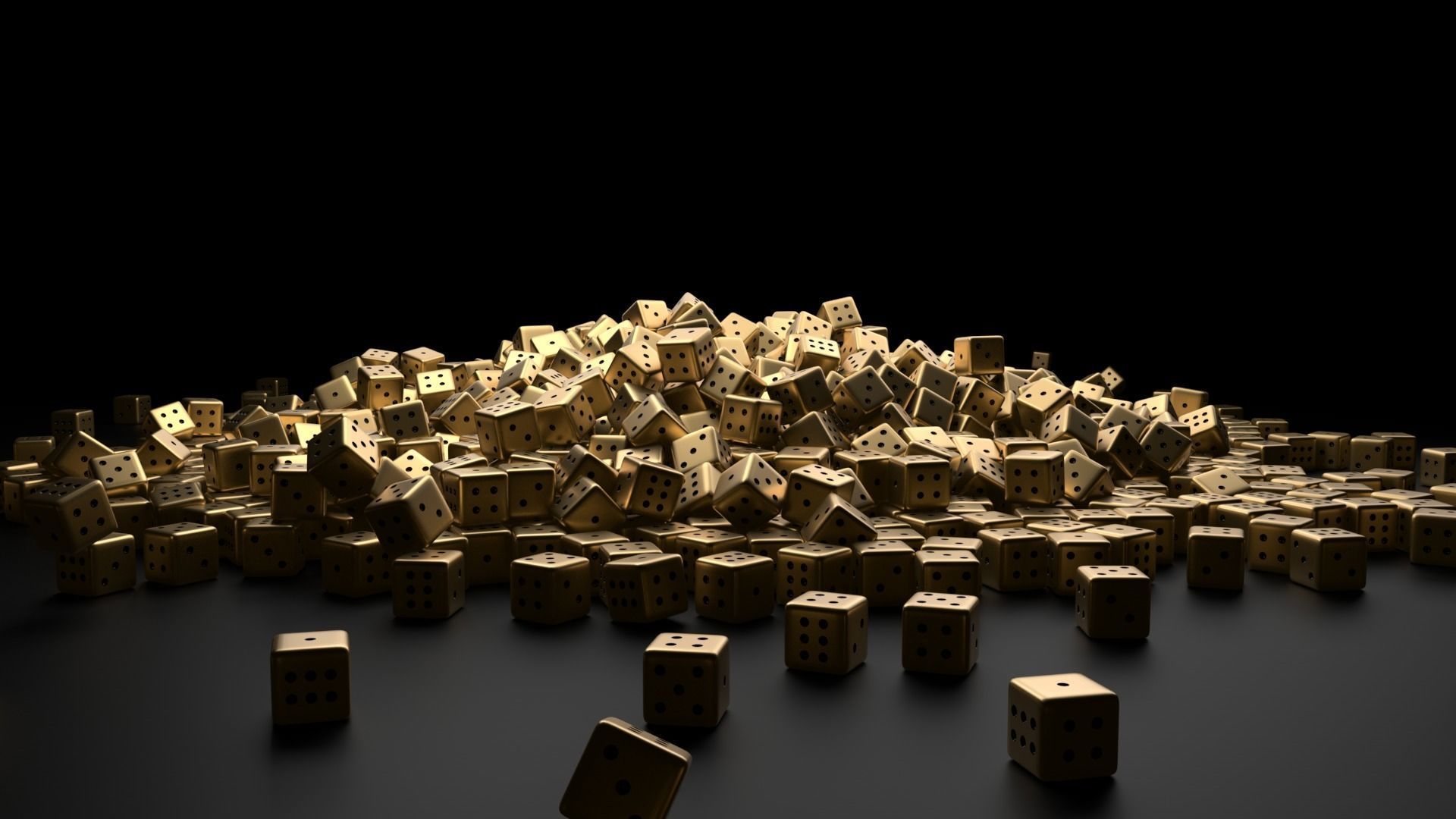 Ludo Dice Low-poly 3D model_1