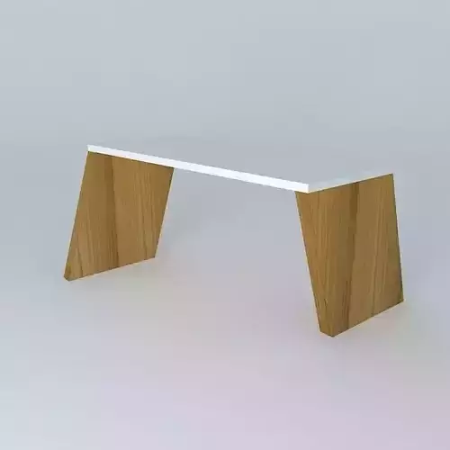 Wooden slanted archway