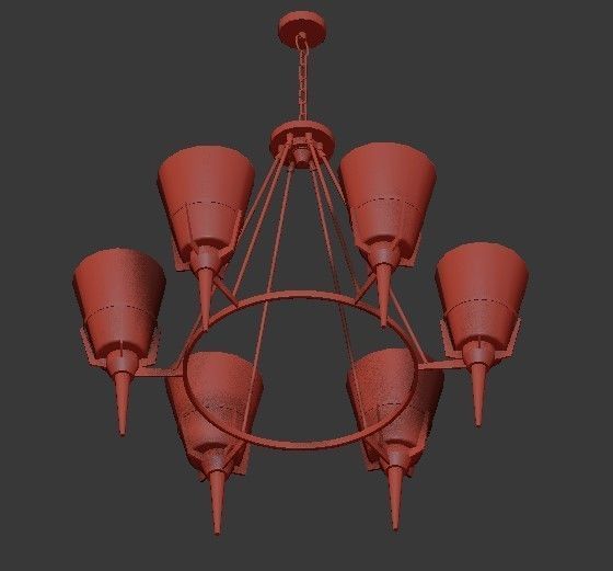 Patmos Chandelier 3D model_2