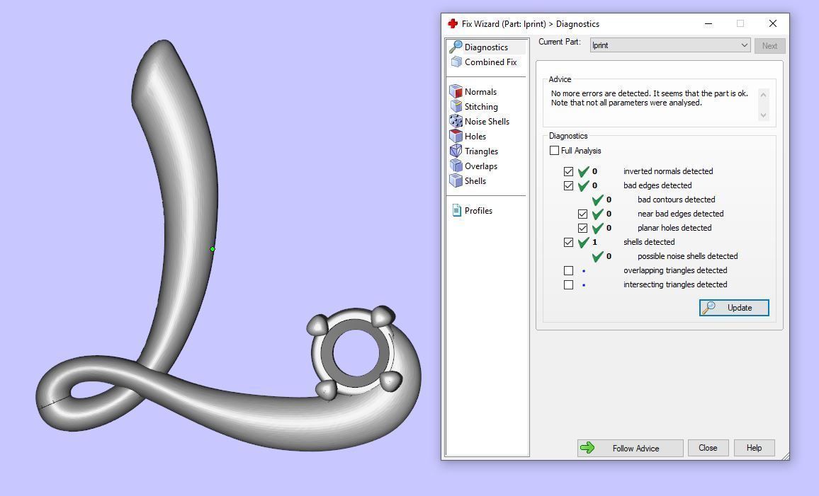 Pendant l gold letter with diamond 3D print model_5