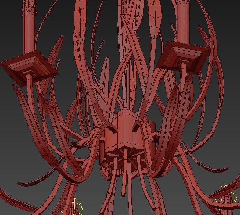 Longleaf Chandelier 3D model_6