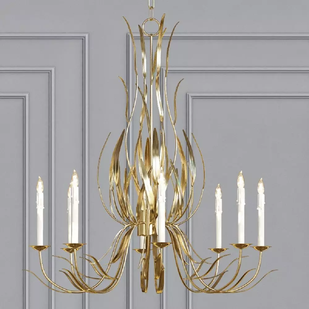 Longleaf Chandelier 3D model_0