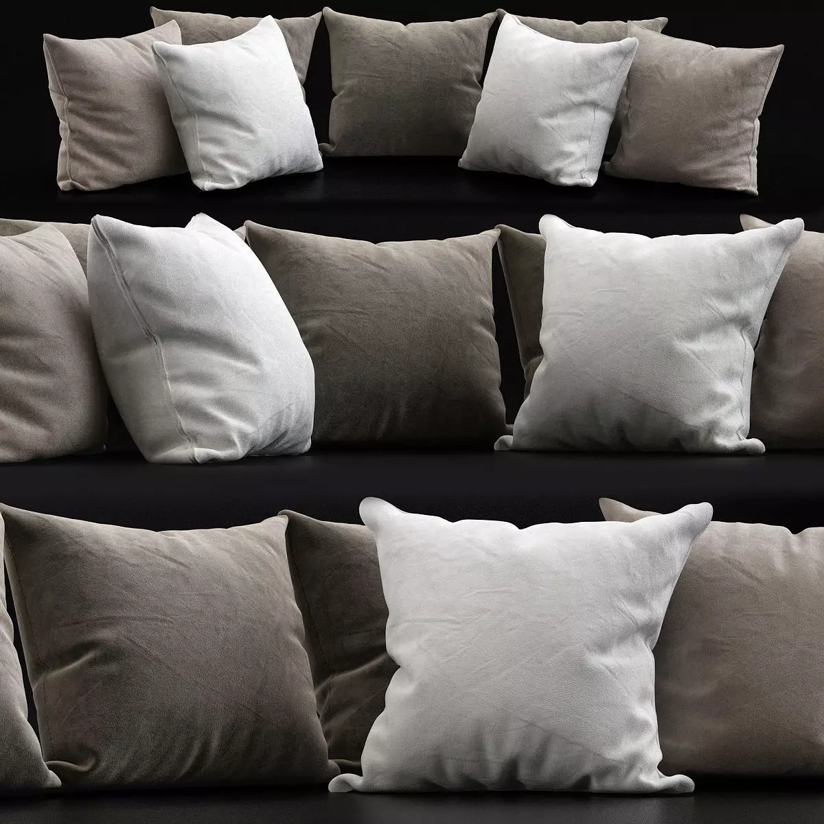 Pillows Collections 3d model Low-poly 3D model_0