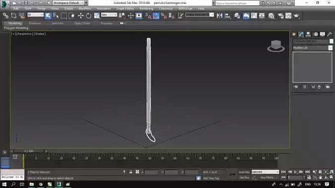 Pemukul Kentongan Free 3D model