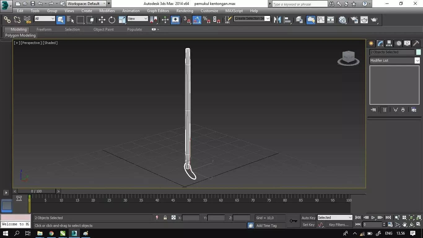 Pemukul Kentongan Free 3D model