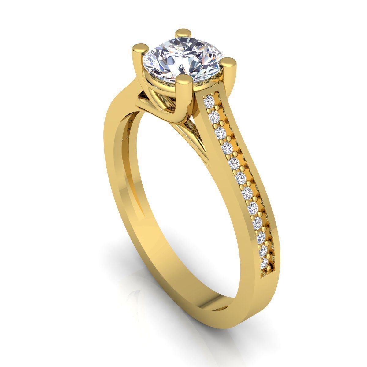 New Collection Diamond Ring  3D print model_9