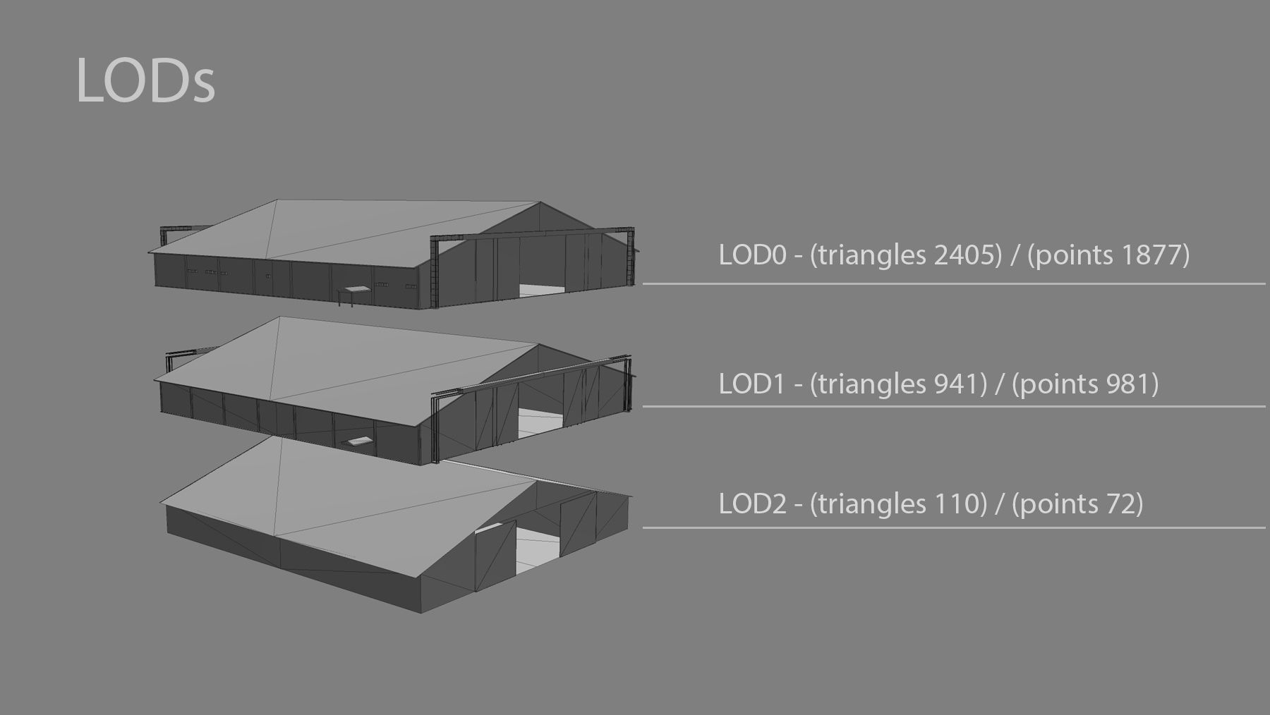 MilitaryBase PortoVelho Hangar 01 Low-poly 3D model_21