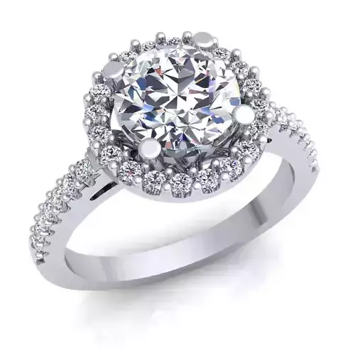 new wedding Diamond Ring 3d Model 