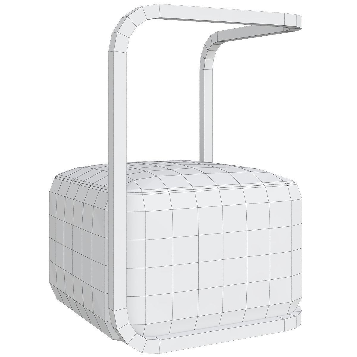 Chair collection low poly 3d model - dining Low-poly 3D model_21