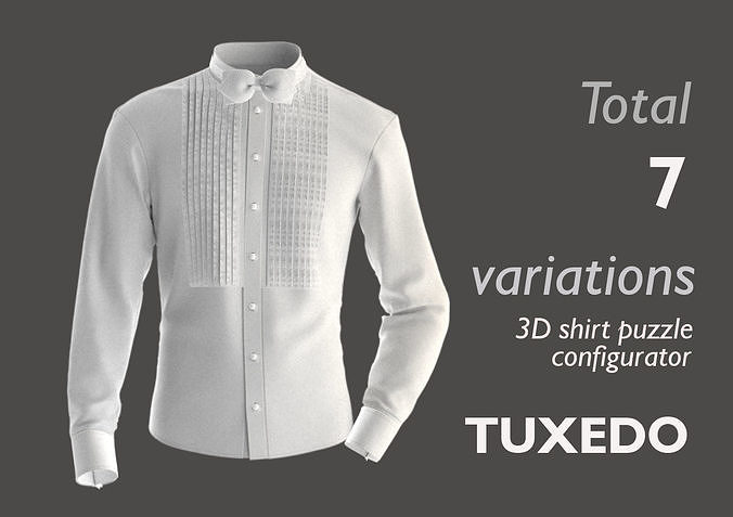Part 2 - 3D Shirt Configurator  - TUXEDO 3D model
