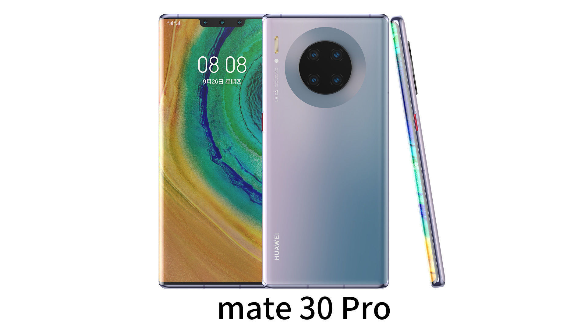 2019 HUAWEI mate30 pro mobile phone 3D model 3D model 3D model 3D model_1