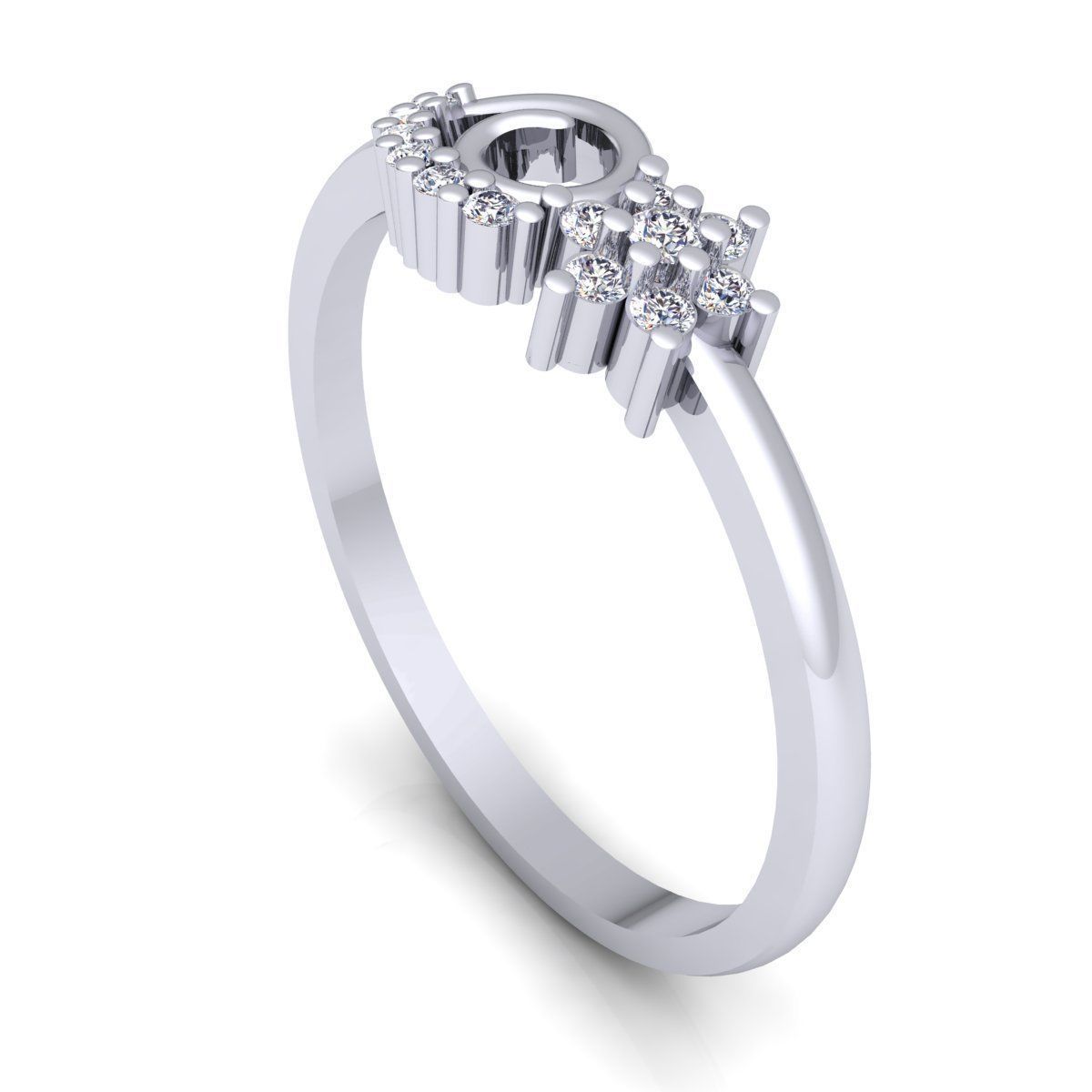 Diamond Ring 3d Model print  3D print model_11