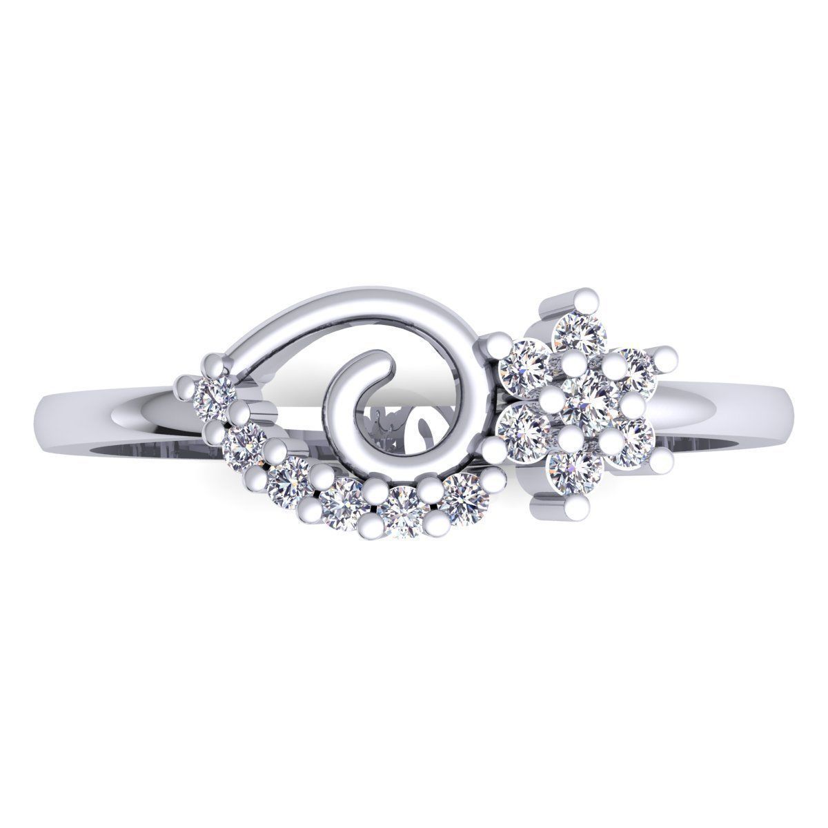 Diamond Ring 3d Model print  3D print model_8