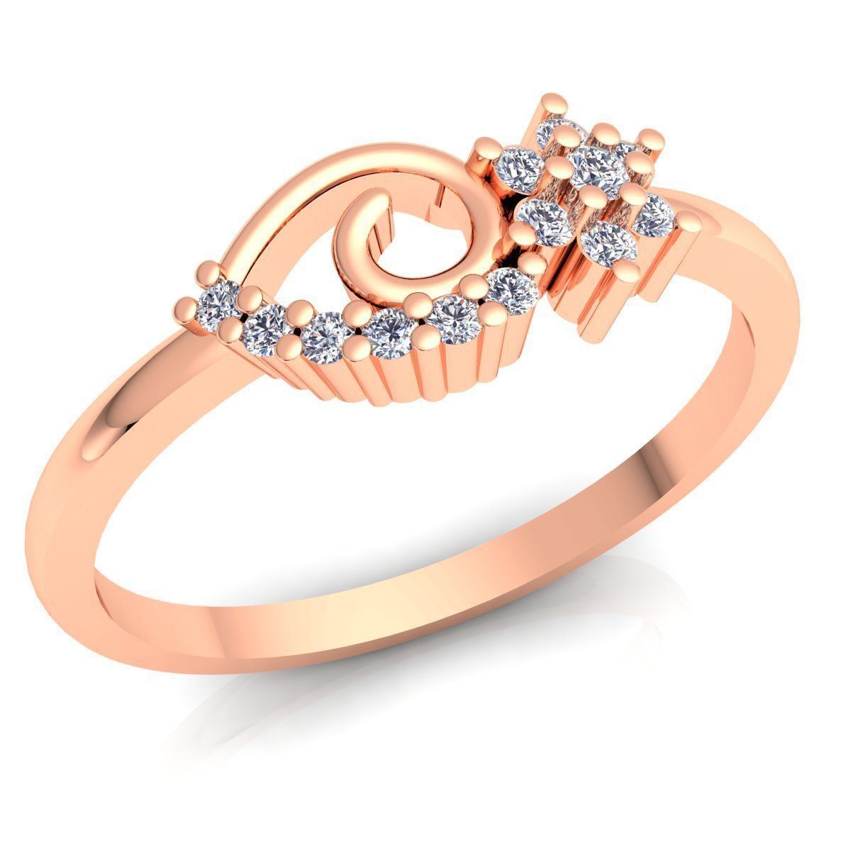 Diamond Ring 3d Model print  3D print model_1